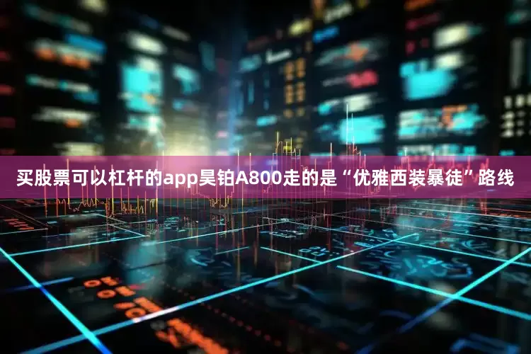 买股票可以杠杆的app昊铂A800走的是“优雅西装暴徒”路线